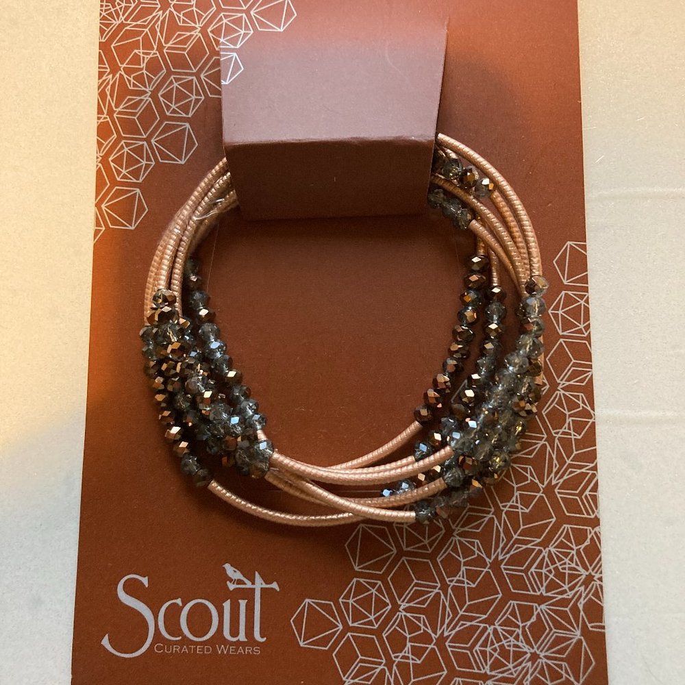 Scout bracelet and necklace duo